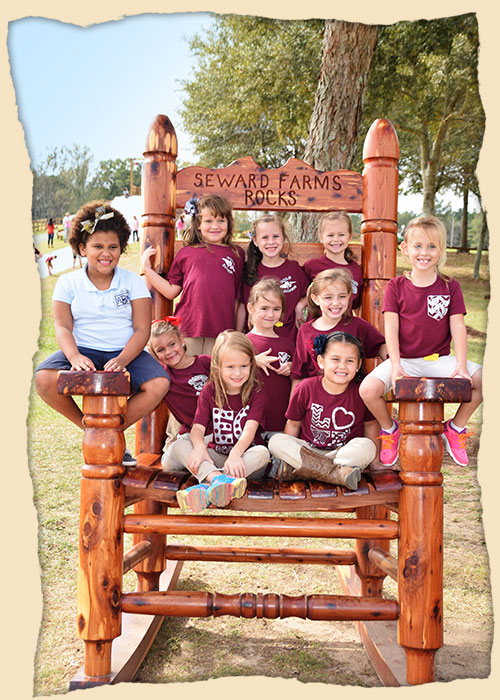 Educational school tours and field trips include time in the corn maze, a pig race, a wagon ride and much more at Seward Farms in Lucedale, Mississippi, just west of Mobile, Alabama.