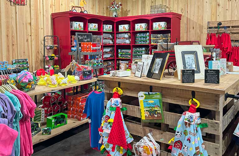 Explore our gift shop for seasonal decor, Seward Farms merchandise, pots, toys, and more!